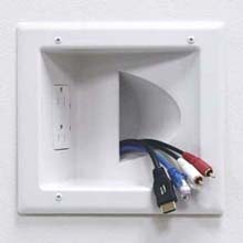 Recessed Media Plate With Duplex Receptacle